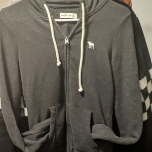 Abercrombie and Fitch gray zip up